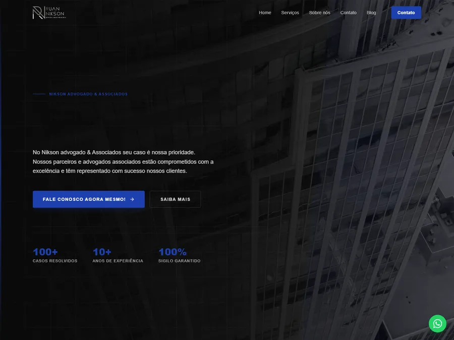 Site Nikson Advogados