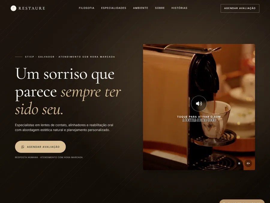 Site Clínica Restaure